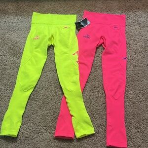 Nemik neon compression running pants neon size small/medium